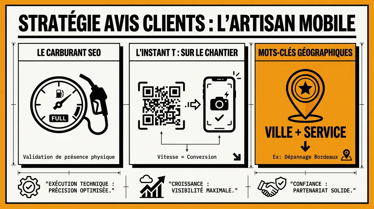 Infographie : Stratégie de gestion des avis clients en itinérance