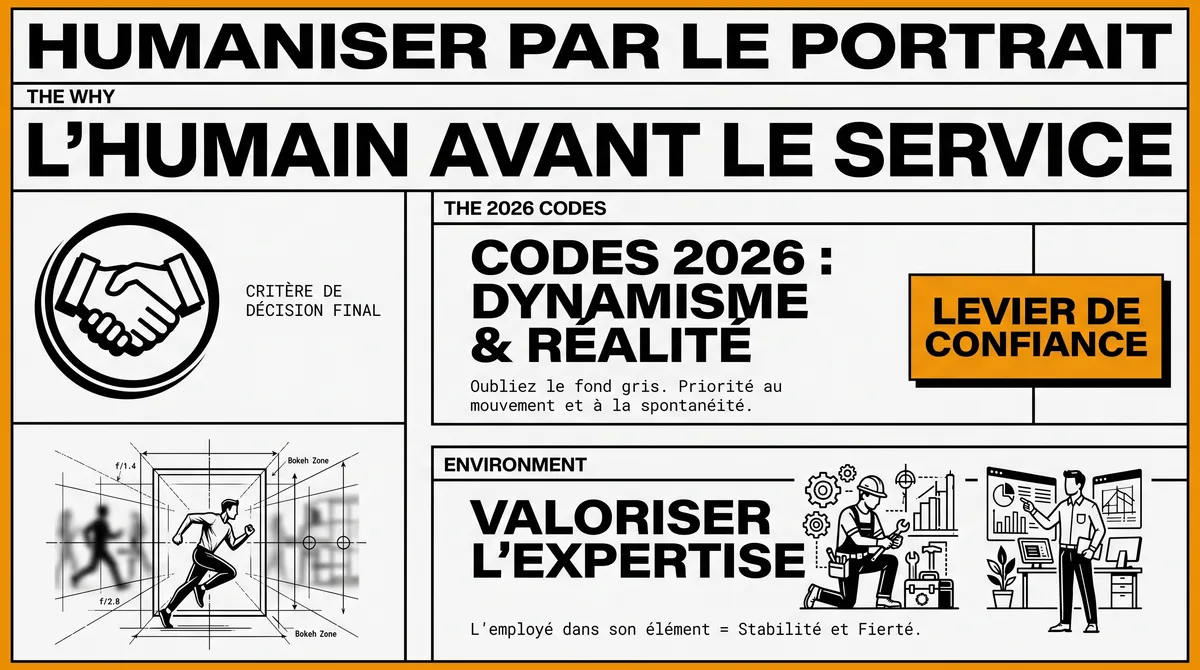 Infographie : Humaniser votre entreprise par le portrait d'équipe