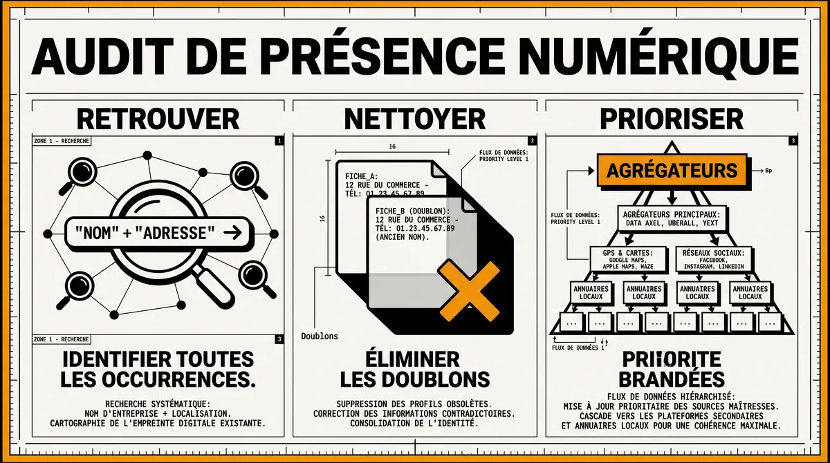 Infographie : Auditer votre présence actuelle