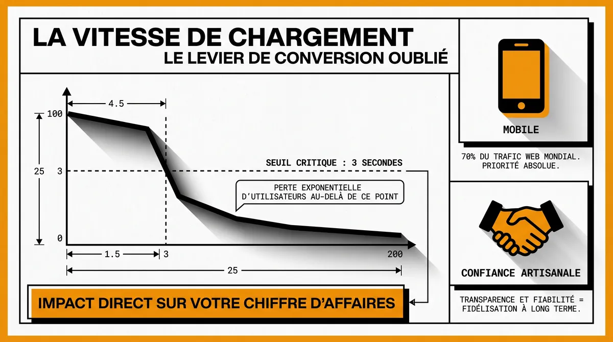 Infographie : La vitesse de chargement : un levier de conversion souvent oublié