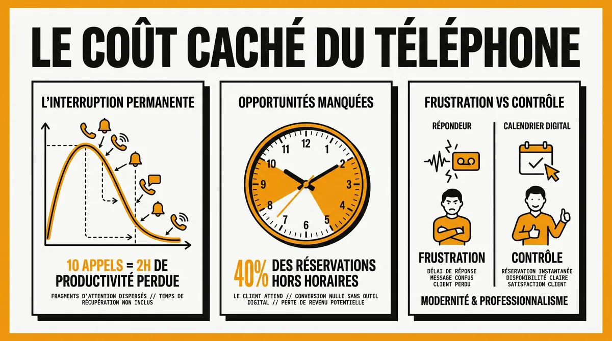 Infographie : Le coût caché du téléphone pour les professionnels de terrain