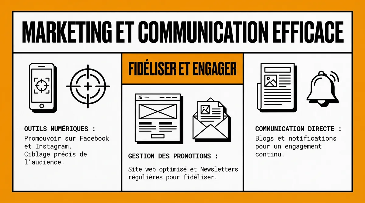 Infographie : marketing et communication efficaces pour un artisan en ligne