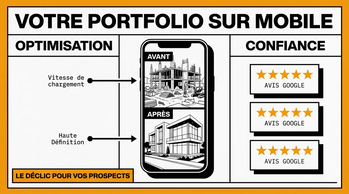 Infographie : Montrer vos réalisations sur petit écran