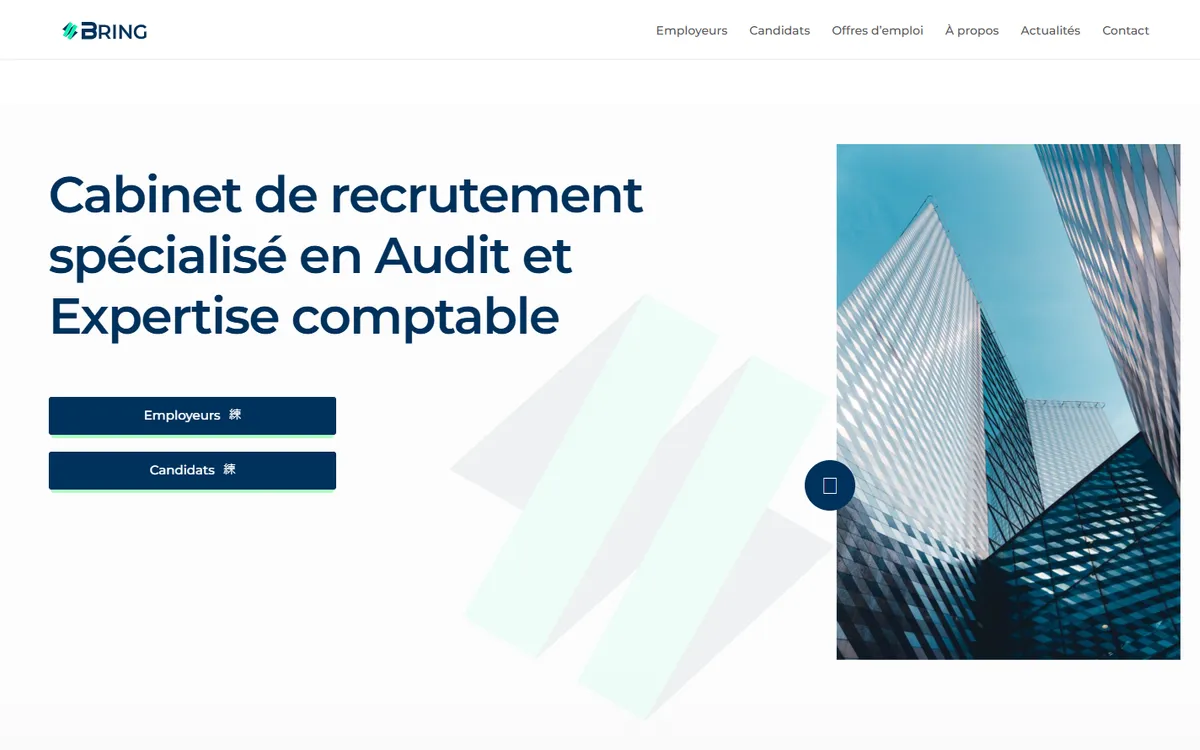 Bring : le site avant la refonte