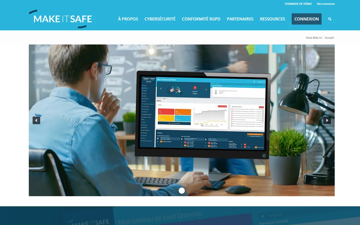 Make IT Safe : le site avant la refonte